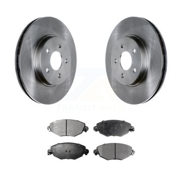 Front Disc Brake Rotors And Ceramic Pads Kit For 2002-2008 Jaguar X-Type K8T-100428