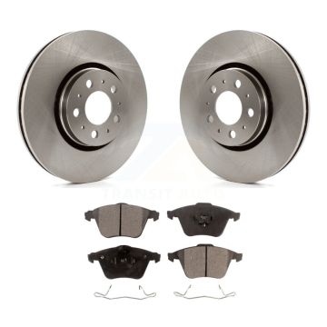 Front Brake Rotors & Ceramic Pad Kit For 03-14 Volvo XC90 With 316mm Diameter Rotor K8T-100432