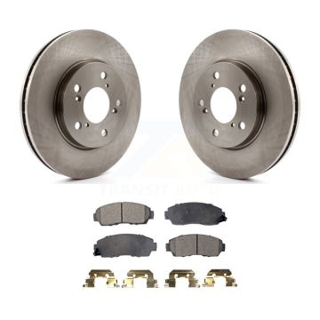 Front Disc Brake Rotors And Ceramic Pads Kit For 2005-2010 Honda Odyssey K8T-100437