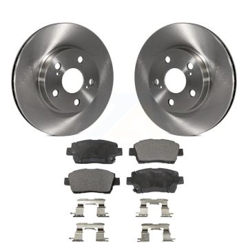 Front Disc Brake Rotors And Ceramic Pads Kit For 2004-2009 Toyota Prius K8T-100443