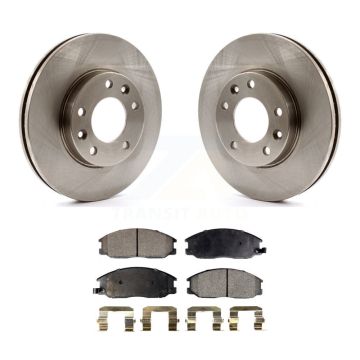 Front Disc Brake Rotors And Ceramic Pads Kit For Kia Sedona K8T-100446