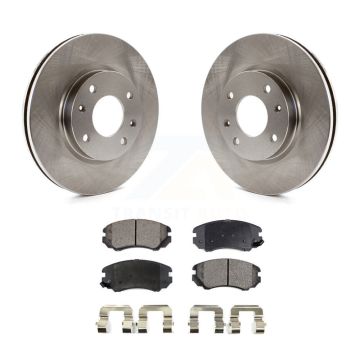 Front Disc Brake Rotors And Ceramic Pads Kit For Hyundai Sonata Kia Optima Magentis K8T-100448