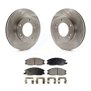 Front Disc Brake Rotors And Ceramic Pads Kit For 2003-2006 Kia Sorento K8T-100449