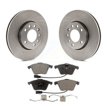Front Disc Brake Rotor Ceramic Pad Kit For 2010 Saab 9-3X With 285mm Diameter K8T-100452