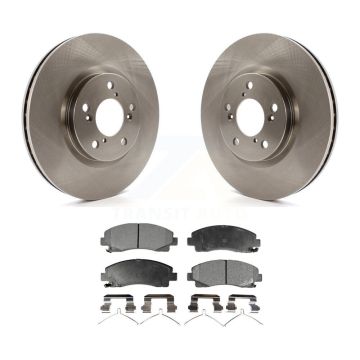 Front Disc Brake Rotors And Ceramic Pads Kit For 2006-2014 Honda Ridgeline K8T-100458