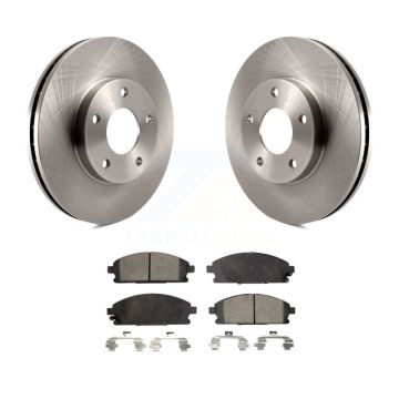 Front Disc Brake Rotors And Ceramic Pads Kit For 2004-2006 Nissan X-Trail K8T-100472