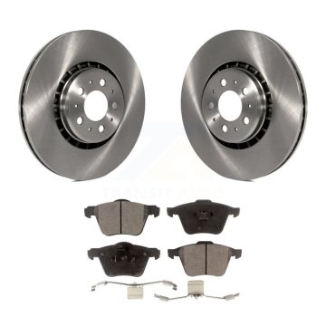 Front Brake Rotors & Ceramic Pad Kit For 03-14 Volvo XC90 With 336mm Diameter Rotor K8T-100475