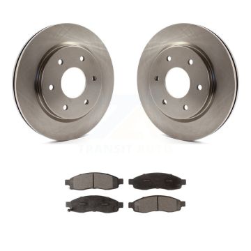 Front Disc Brake Rotors And Ceramic Pads Kit For Nissan TITAN INFINITI QX56 Armada K8T-100476