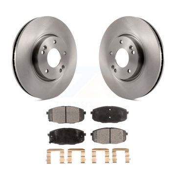 Front Disc Brake Rotors And Ceramic Pads Kit For Kia Forte Koup Forte5 K8T-100484