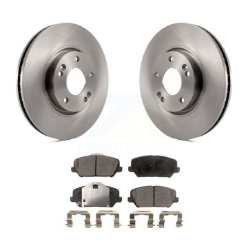 Front Disc Brake Rotors And Ceramic Pads Kit For Kia Forte Forte5 Koup K8T-100490