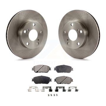 Front Disc Brake Rotors And Ceramic Pad Kit For 2005-2015 Toyota Tacoma With 5 Lug Wheels K8T-100495