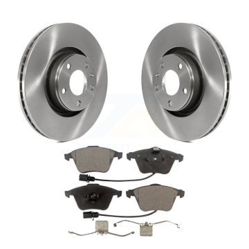 Front Brake Rotor And Ceramic Pad Kit For Audi A6 Quattro With 321mm Diameter K8T-100498
