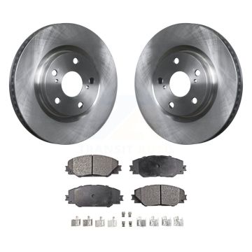 Front Brake Rotor Ceramic Pad Kit For Toyota RAV4 Matrix Pontiac Vibe Scion Corolla iM tC K8T-100500