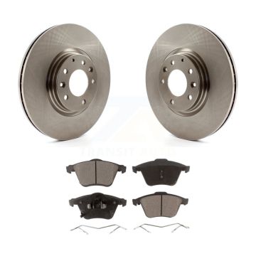 Front Disc Brake Rotors And Ceramic Pads Kit For 2006-2007 Mazda 6 Mazdaspeed K8T-100504