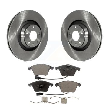 Front Brake Rotor And Ceramic Pad Kit For Audi A6 Quattro With 347mm Diameter K8T-100513