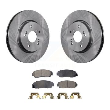 Front Disc Brake Rotors And Ceramic Pads Kit For Honda CR-V Acura RDX Accord Crosstour K8T-100517