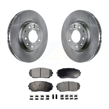 Front Disc Brake Rotors And Ceramic Pads Kit For Mazda CX-7 Ford Edge Lincoln MKX K8T-100522