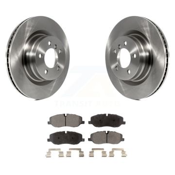 Front Disc Brake Rotor Ceramic Pad Kit For 2006-2009 Land Rover Range Naturally Aspirated K8T-100525
