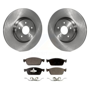 Front Brake Rotor & Ceramic Pad Kit For 2013-2018 Ford Focus ST With 320mm Diameter K8T-100532