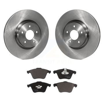 Front Disc Brake Rotors And Ceramic Pads Kit For Volvo S40 V50 C70 K8T-100533