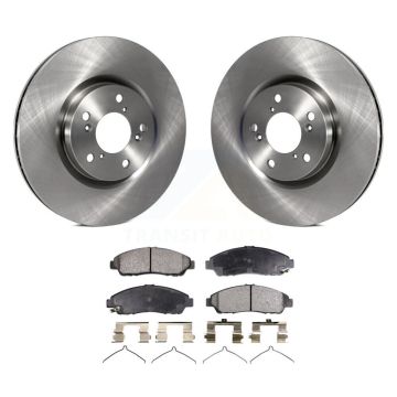 Front Disc Brake Rotors And Ceramic Pads Kit For Honda Pilot Acura MDX RLX ZDX K8T-100539