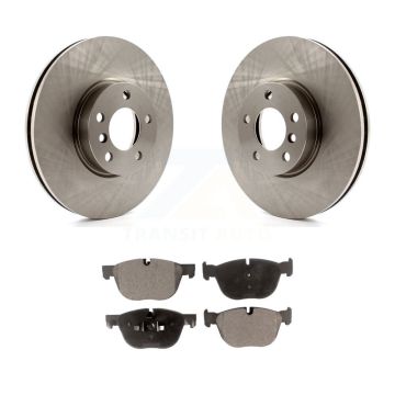 Front Disc Brake Rotors And Ceramic Pads Kit For BMW X5 X6 K8T-100547