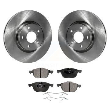 Front Disc Brake Rotors And Ceramic Pads Kit For Ford Escape Volvo C-Max S40 C30 V50 C70 K8T-100552