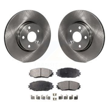 Front Disc Brake Rotors & Ceramic Pad Kit For Toyota Corolla Matrix Pontiac Vibe Scion xD K8T-100557