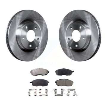 Front Disc Brake Rotors And Ceramic Pads Kit For 2007-2012 Nissan Sentra SE-R K8T-100562