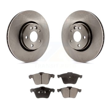 Front Disc Brake Rotors And Ceramic Pads Kit For Volvo XC70 S60 V60 S80 Cross Country V70 K8T-100564