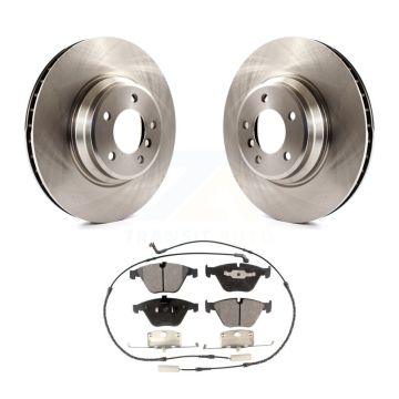 Front Disc Brake Rotors And Ceramic Pads Kit For BMW 335i xDrive X1 335xi 335is 335d K8T-100569