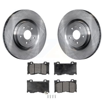 Front Brake Rotors & Ceramic Pad Kit For INFINITI Q50 G37 Nissan 370Z Q60 M37 FX50 Z QX70 K8T-100577