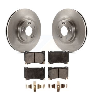Front Disc Brake Rotors And Ceramic Pads Kit For Hyundai Genesis K8T-100592