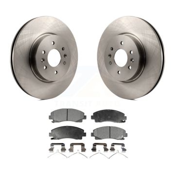 Front Disc Brake Rotors And Ceramic Pads Kit For 2009-2014 Acura TL K8T-100598