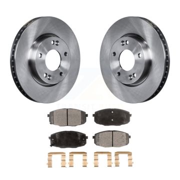 Front Disc Brake Rotors And Ceramic Pads Kit For Kia Forte Koup Forte5 K8T-100601