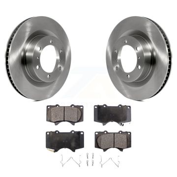 Front Disc Brake Rotors And Ceramic Pads Kit For 2010-2023 Toyota 4Runner Lexus GX460 K8T-100609