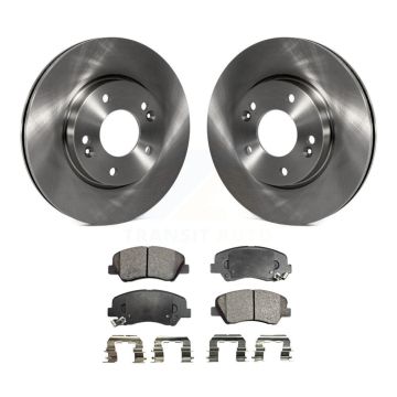 Front Brake Rotors Ceramic Pad Kit For Hyundai Elantra GT Kia Forte Veloster Forte5 Coupe K8T-100621