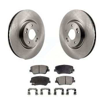 Front Disc Brake Rotors And Ceramic Pads Kit For 2012-2017 Hyundai Azera K8T-100626