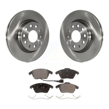 Front Disc Brake Rotors And Ceramic Pads Kit For Volkswagen GTI Audi A3 Quattro K8T-100631