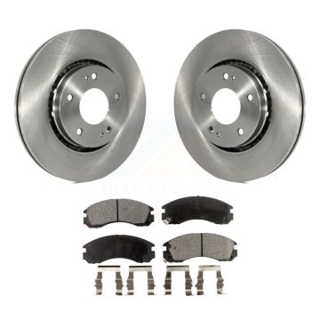 Front Disc Brake Rotors And Ceramic Pads Kit For Mitsubishi Lancer K8T-100633