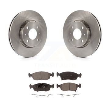 Front Disc Brake Rotors And Ceramic Pads Kit For Fiat 500 K8T-100638