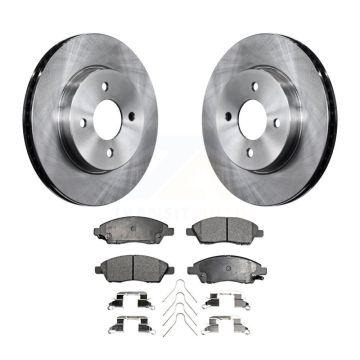 Front Disc Brake Rotors And Ceramic Pads Kit For Nissan Micra Versa Note K8T-100649