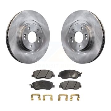 Front Disc Brake Rotors And Ceramic Pads Kit For 2013-2016 Hyundai Santa Fe XL 3.3L K8T-100654