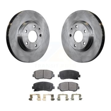 Front Disc Brake Rotors And Ceramic Pads Kit For 2013-2015 Mazda CX-5 K8T-100658