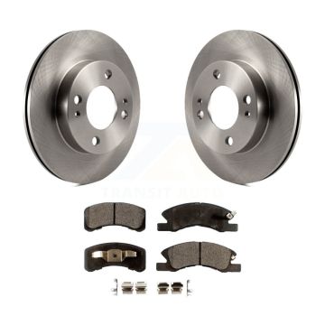 Front Disc Brake Rotors And Ceramic Pads Kit For 2014-2015 Mitsubishi Mirage K8T-100672