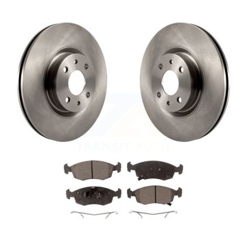 Front Disc Brake Rotors And Ceramic Pads Kit For Fiat 500 K8T-100679