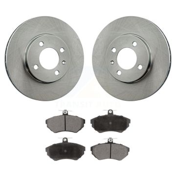Front Disc Brake Rotors And Ceramic Pads Kit For Volkswagen Cabrio Golf Passat K8T-100696
