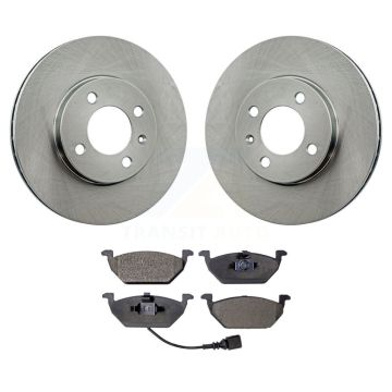 Front Disc Brake Rotors And Ceramic Pad Kit For 1999 Volkswagen Jetta 1.9L Old Body Style K8T-100697