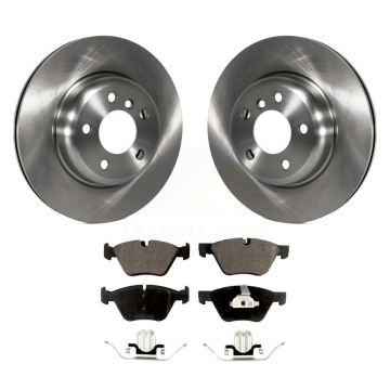 Front Disc Brake Rotors And Ceramic Pads Kit For BMW 528i xDrive K8T-100699