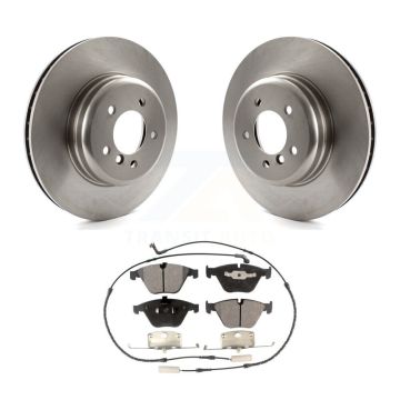 Front Disc Brake Rotors And Ceramic Pads Kit For BMW 650i 645Ci 550i 545i 535i K8T-100702